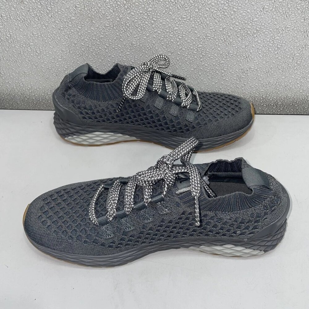 NEW NOBULL Dark Grey Diamond Knit Runner Sneakers – Unisex Men’s 7.5 / Women’s 9 - Picture 3 of 8
